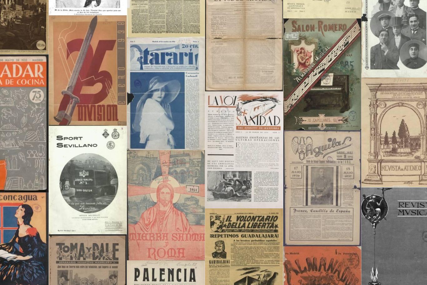 Collage of historical newspaper front pages